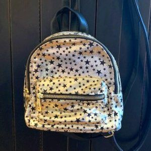 Gold and Black Stars Mini Backpack